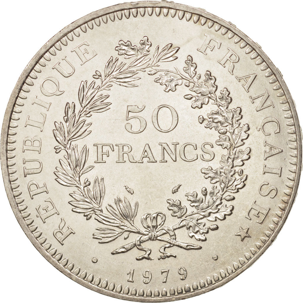 Monnaie, France, Hercule, 50 Francs, 1979, Paris, FDC, Argent, KM:941.1