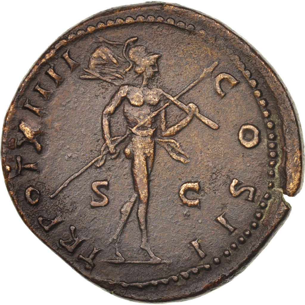 Coin, Marcus Aurelius, Sestertius, Rome, AU(55-58), Bronze, RIC:1352