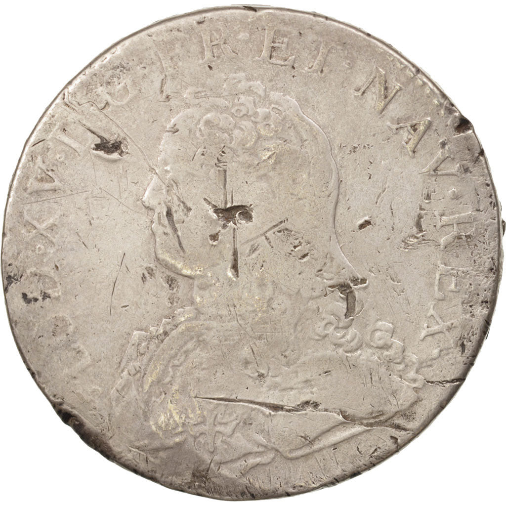 Coin, France, Louis XV, Écu aux branches d'olivier, Ecu, 1726, Rouen