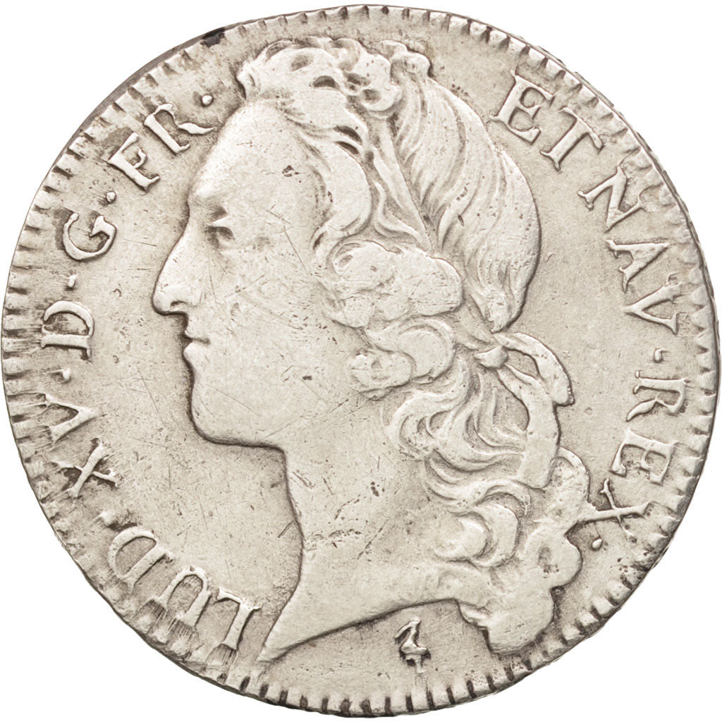 France, Louis XV, 1/2 Écu au bandeau, 1747, Lille, EF(40-45), Silver, KM:516.21