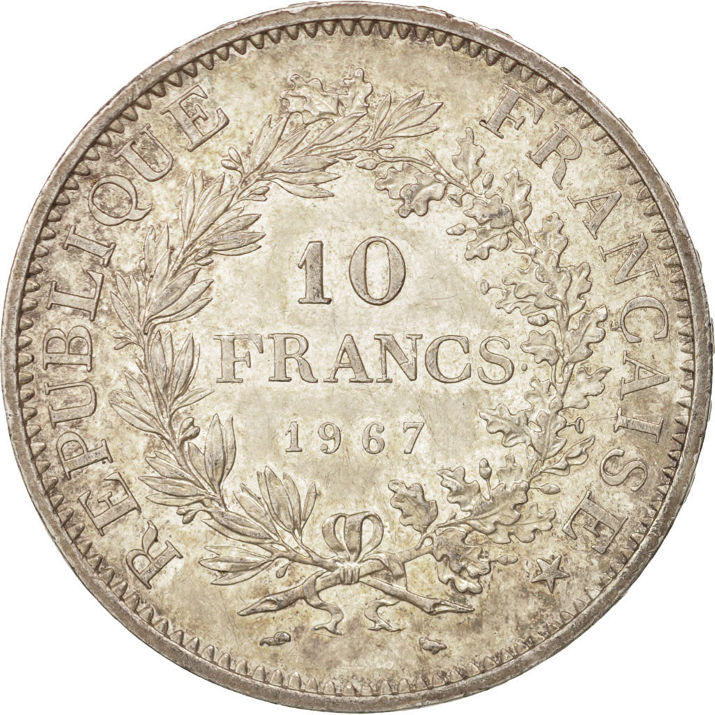 France, Hercule, 10 Francs, 1967, Paris, SUP+, Argent, KM:932, Gadoury:813