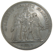 FRANCE, Hercule, 5 Francs, 1848, Strasbourg, VF(30-35), Silver, Gadoury #683,...