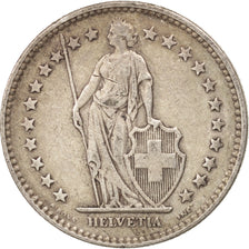 Coin, Switzerland, 2 Francs, 1928, Bern, EF(40-45), Silver, KM:21