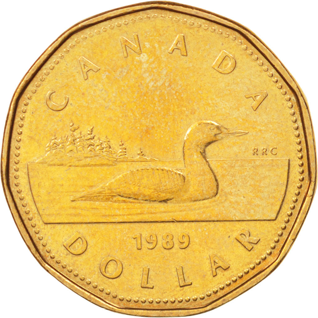 Coin, Canada, Elizabeth II, Dollar, 1989, Royal Canadian Mint, Ottawa, MS(63)