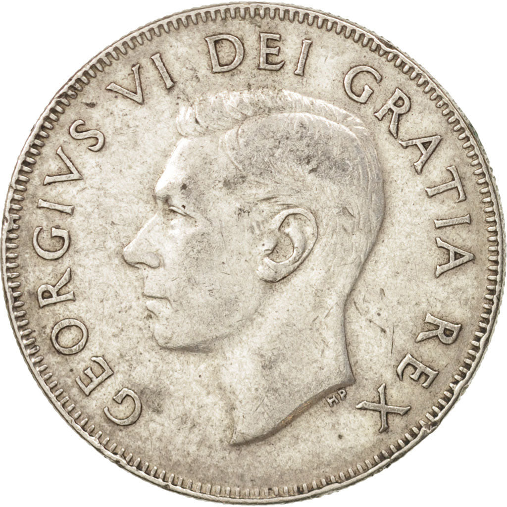 Canada, George VI, 50 Cents, 1951, Royal Canadian Mint, Ottawa, BB, Argento,...