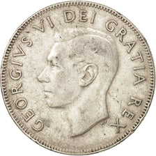 Canada, George VI, 50 Cents, 1951, Royal Canadian Mint, Ottawa, BB, Argento,...