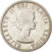 Canada, Elizabeth II, 50 Cents, 1957, Ottawa, EF(40-45), Silver, KM:53
