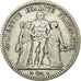 Moneda, Francia, Hercule, 5 Francs, 1848, Bordeaux, BC+, Plata, KM:756.4