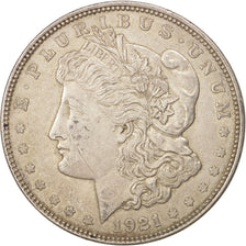 Stati Uniti, Morgan Dollar, Dollar, 1921, U.S. Mint, Philadelphia, BB+, Argen...