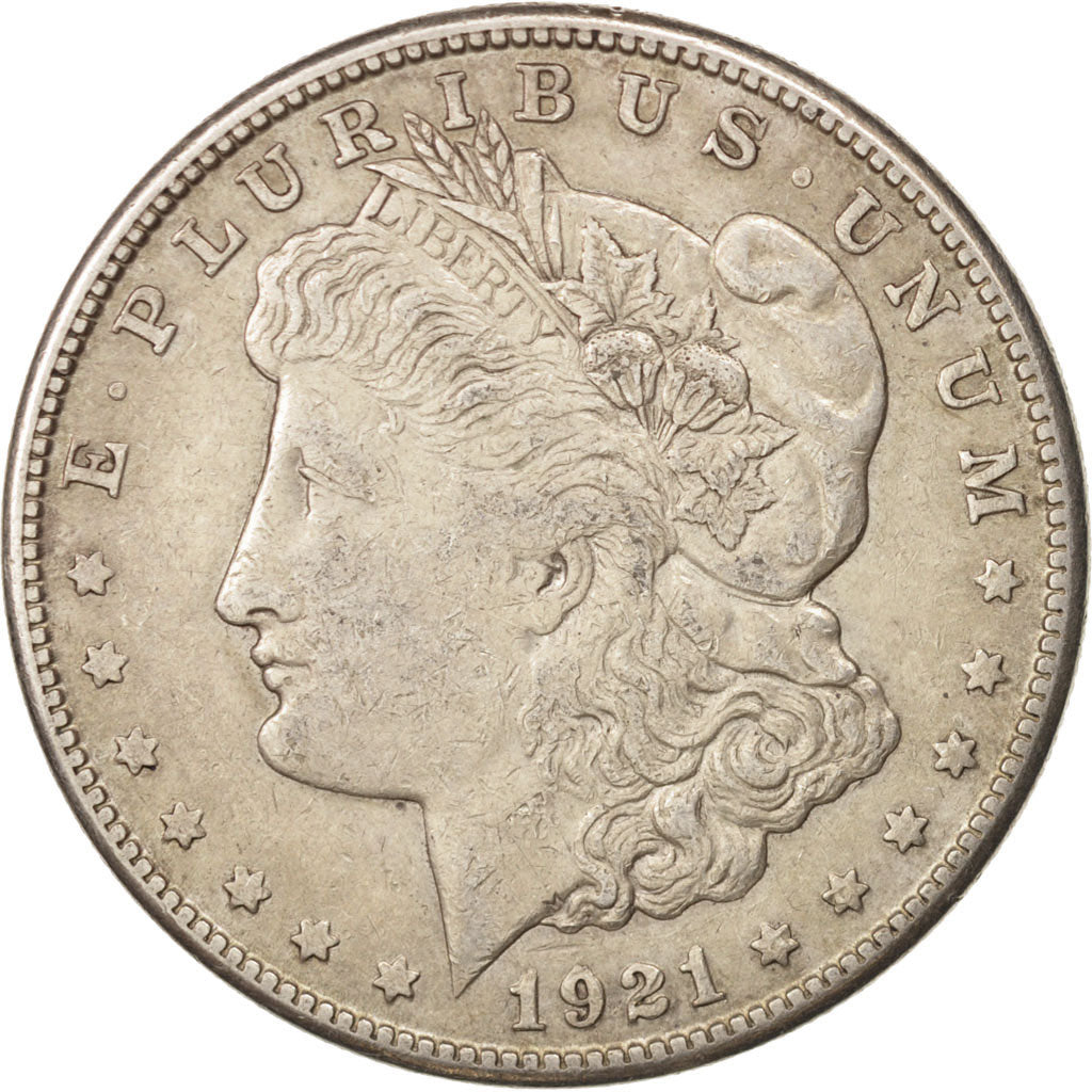 United States, Morgan Dollar, 1921, San Francisco, EF(40-45), Silver, KM:110
