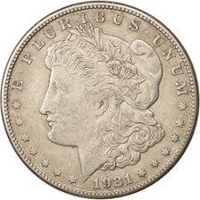 United States, Morgan Dollar, 1921, San Francisco, EF(40-45), Silver, KM:110