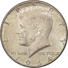 Coin, United States, Kennedy Half Dollar, Half Dollar, 1964, U.S. Mint