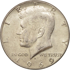 Moneda, Estados Unidos, Kennedy Half Dollar, Half Dollar, 1969, U.S. Mint