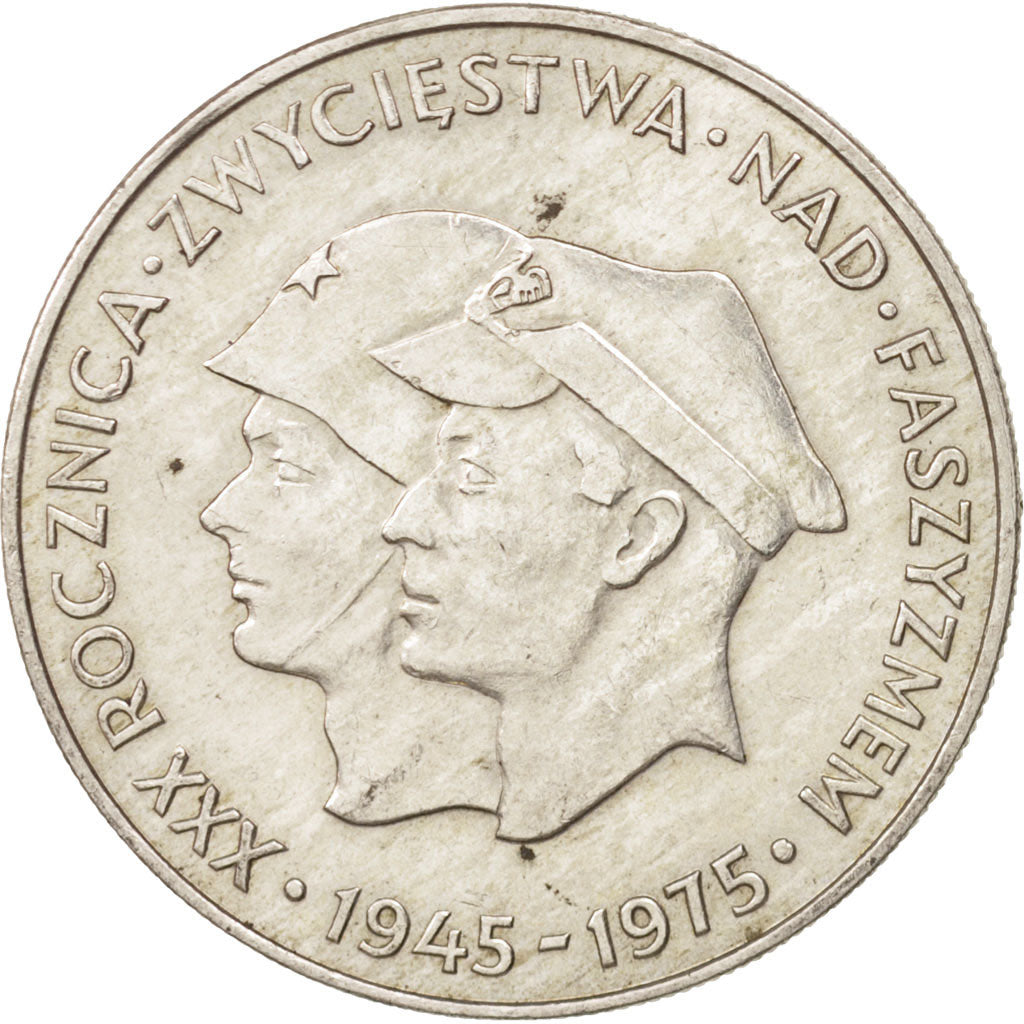 Poland, 200 Zlotych, 1975, Warsaw, MS(63), Silver, KM:79