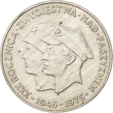 Poland, 200 Zlotych, 1975, Warsaw, MS(63), Silver, KM:79