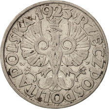Poland, 20 Groszy, 1923, AU(50-53), Nickel, KM:12
