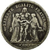 Moneta, Francia, Hercule, 5 Francs, 1848, Bordeaux, MB, Argento, KM:756.4