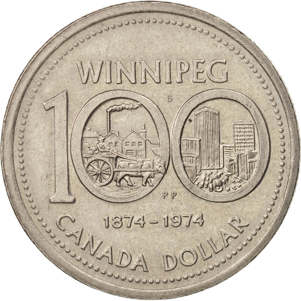 Canada, Elizabeth II, Dollar, 1974, Ottawa, AU(55-58), Nickel, KM:88