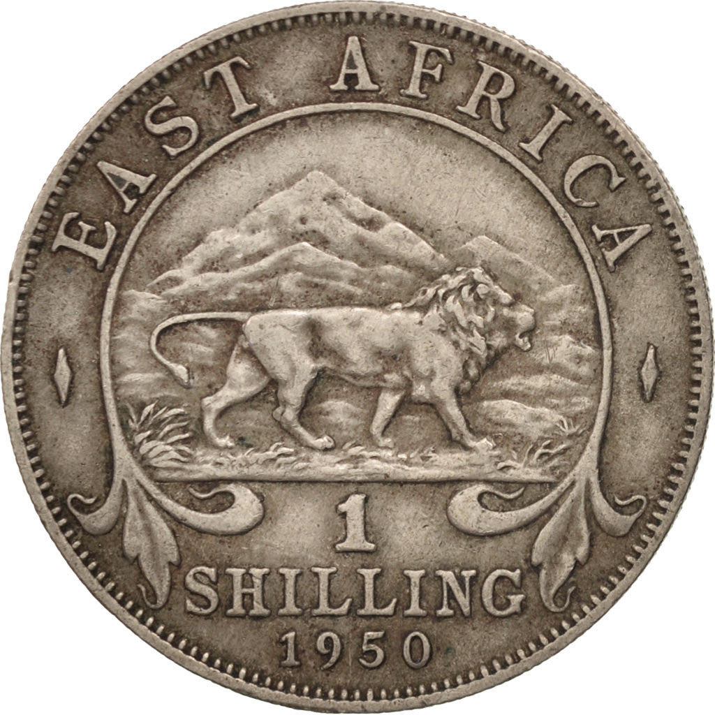 Munten, OOST AFRIKA, George VI, Shilling, 1950, ZF, Copper-nickel, KM:31