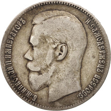 Coin, Russia, Nicholas II, Rouble, 1899, Brussels, VF(30-35), Silver, KM:59.1