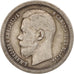Russia, Nicholas II, 50 Kopeks, 1899, Paris, VF(30-35), Silver, KM:58.1