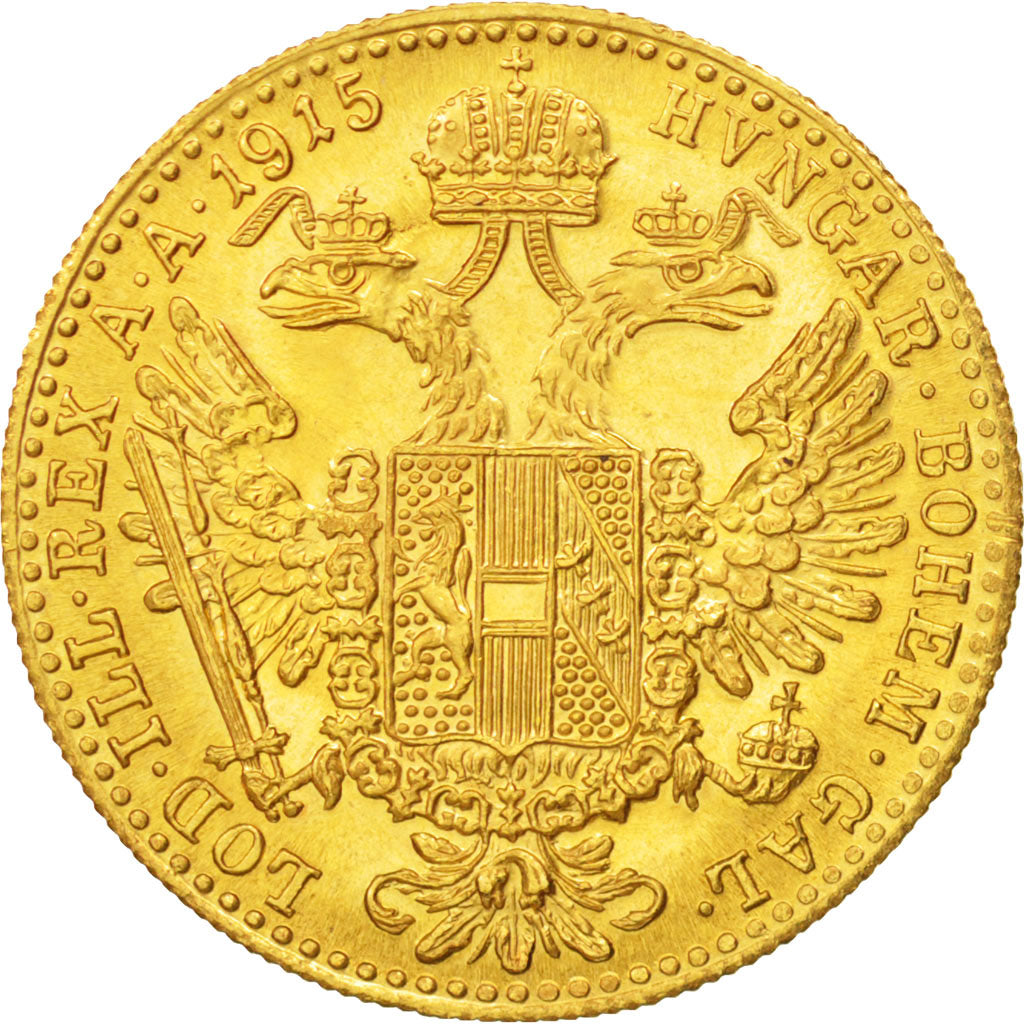 Austria, Franz Joseph I, Ducat, 1915, MS(64), Gold, KM:2267