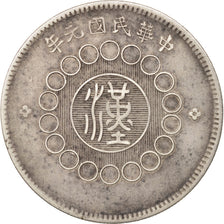 China, SZECHUAN PROVINCE, Dollar, 1912, EF(40-45), Silver, KM:456