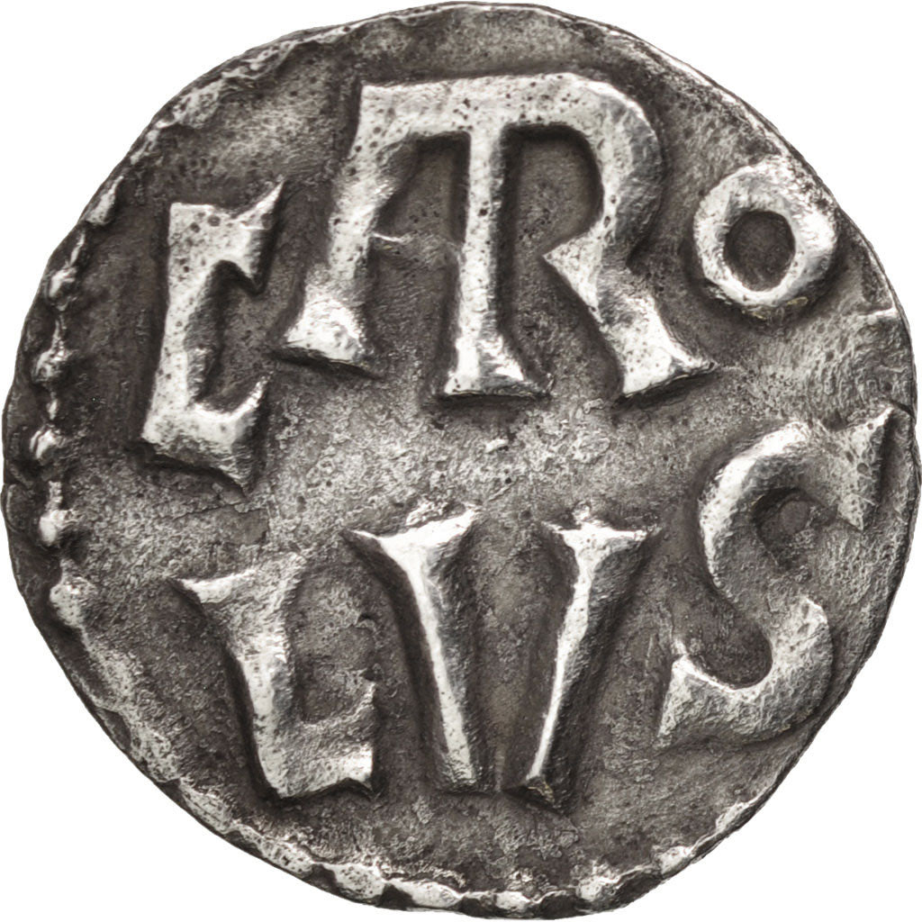 France, Charlemagne, Denier, Melle, TTB+, Argent, Depeyrot:605