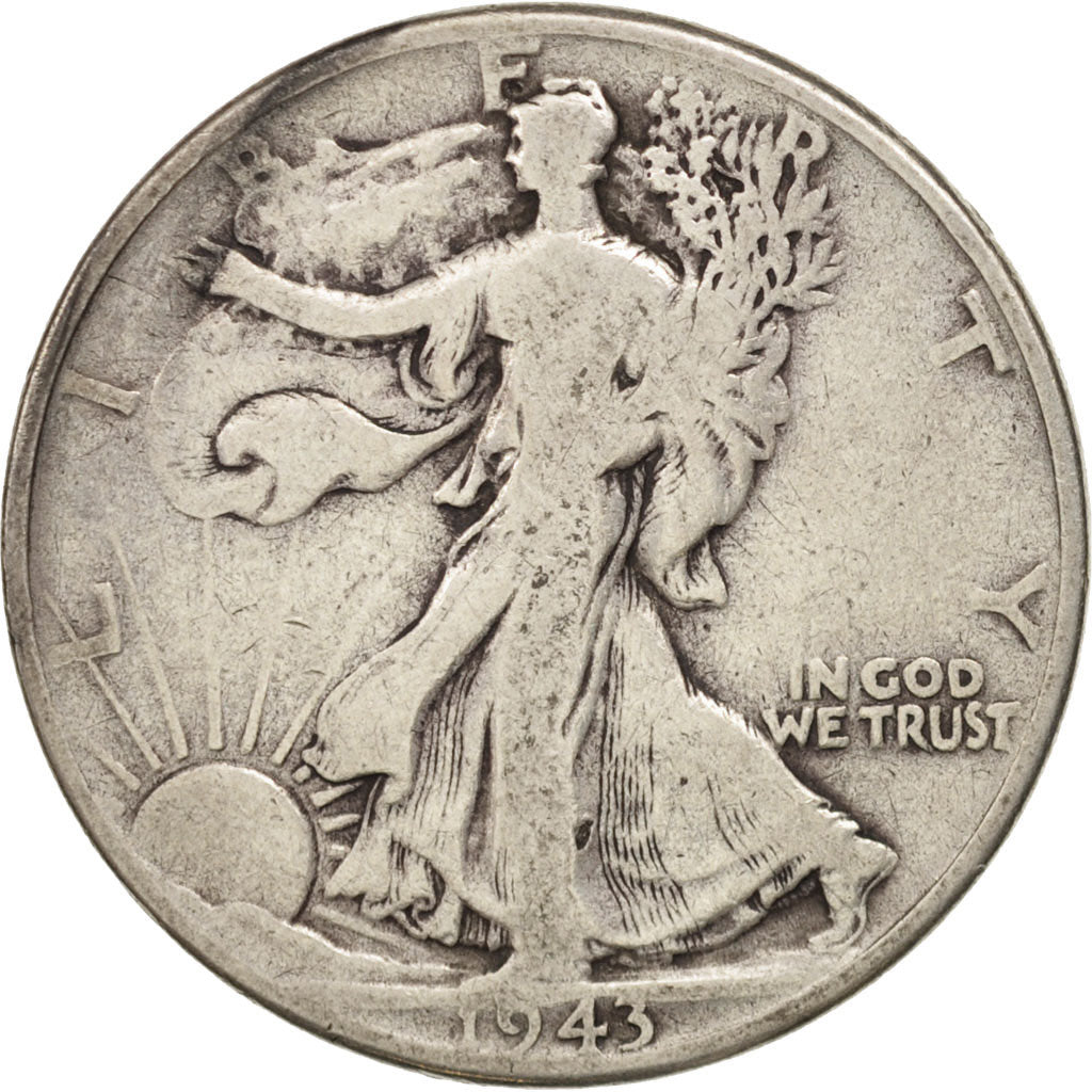 Vereinigte Staaten, Walking Liberty Half Dollar, 1943, Philadelphia, VF(20-25)