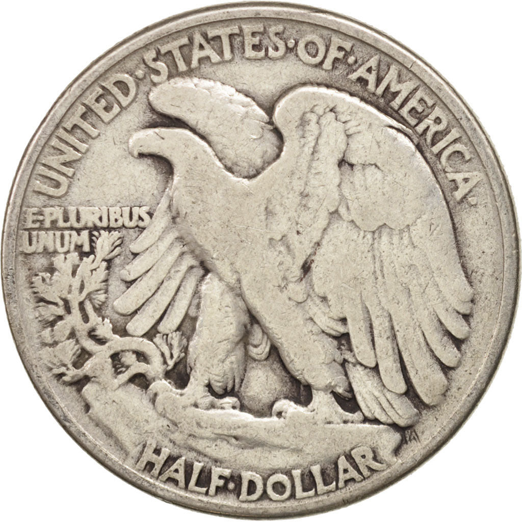 United States, Walking Liberty Half Dollar, 1945, Philadelphia, VF(20-25),KM:142