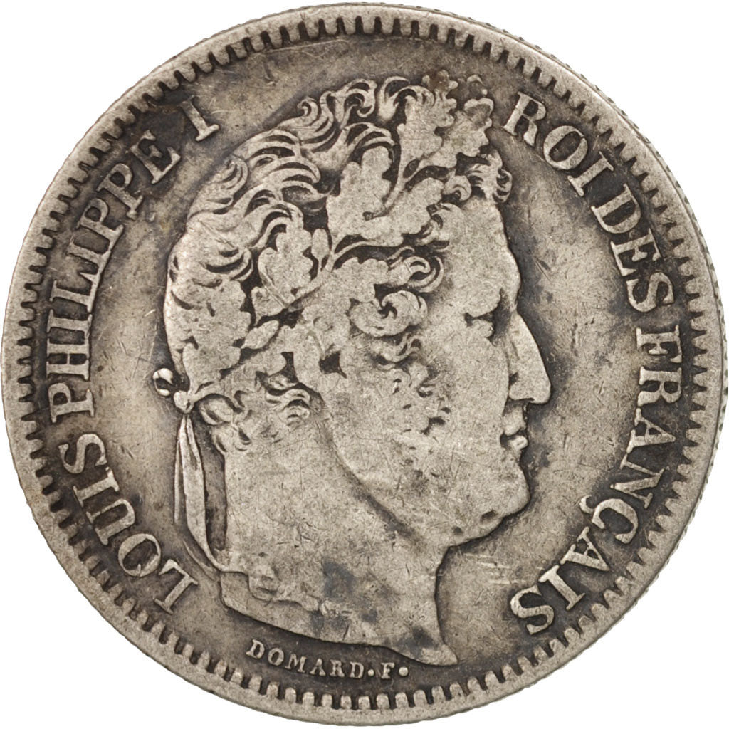 Francia, Louis-Philippe, 2 Francs, 1834, Paris, MB+, Argento, KM:743.1, Gadou...