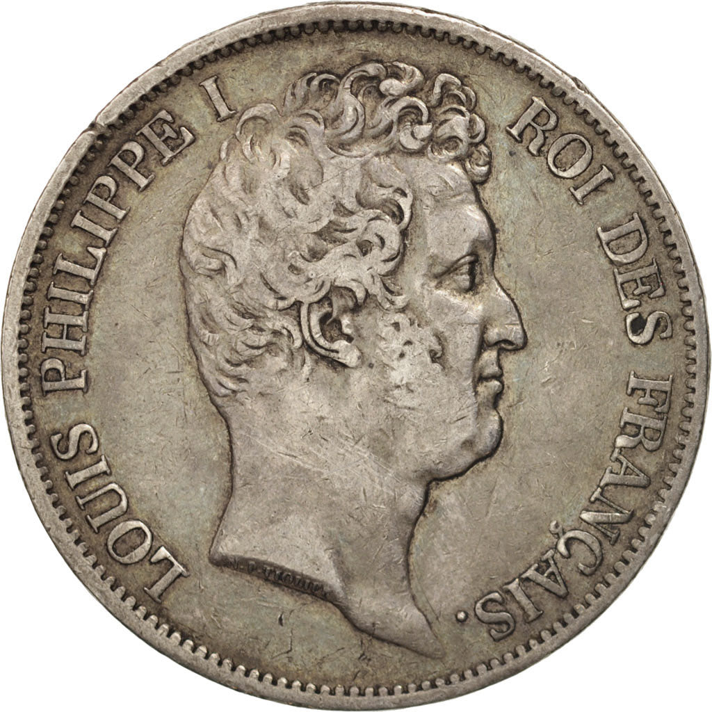 Coin, France, Louis-Philippe, 5 Francs, 1830, Paris, EF(40-45), Silver