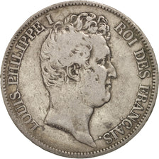 Coin, France, Louis-Philippe, 5 Francs, 1830, Rouen, VF(20-25), Silver