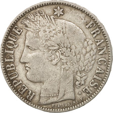 France, Cérès, 5 Francs, 1870, Bordeaux, VF(20-25), Silver, KM:818.2