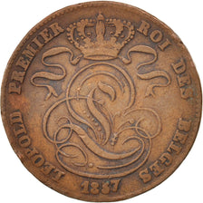 Coin, Belgium, Leopold I, 5 Centimes, 1857, VF(20-25), Copper, KM:5.1
