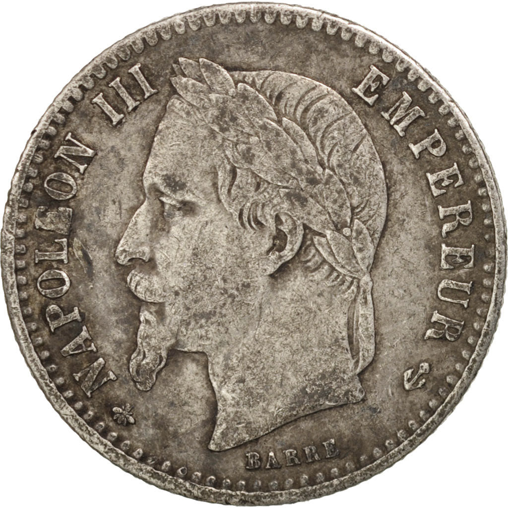 Munten, Frankrijk, Napoleon III, Napoléon III, 50 Centimes, 1864, Paris, FR+