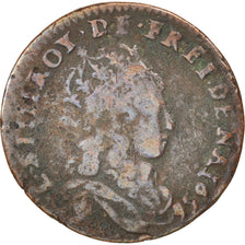 France, Louis XIV, Liard de France, 1656, Pont-de-l'Arche, VF(20-25), KM:192.2