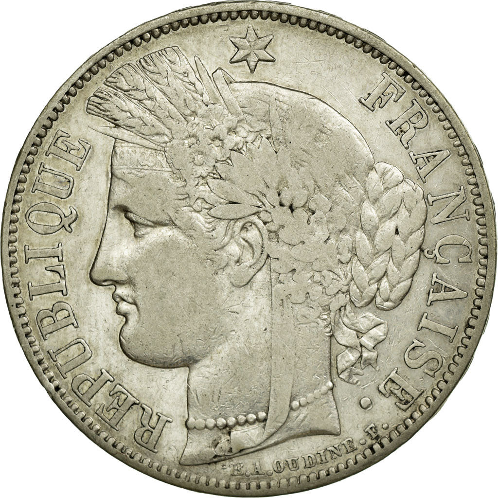 Coin, France, Cérès, 5 Francs, 1850, Paris, EF(40-45), Silver, Gadoury:719