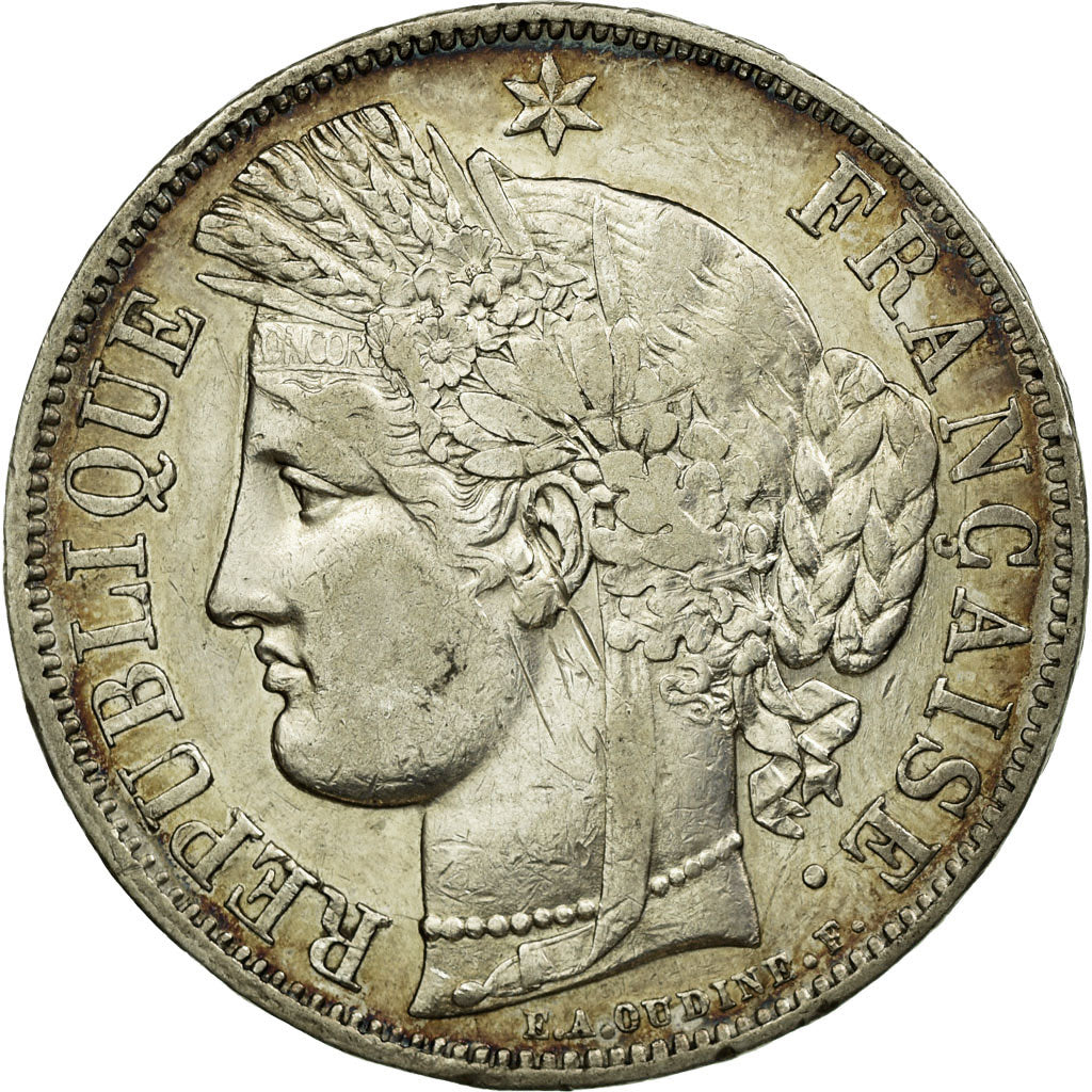 Monnaie, France, Cérès, 5 Francs, 1850, Paris, TTB, Argent, KM:761.1