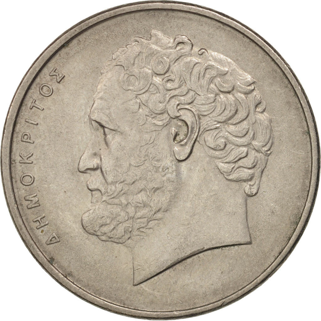 Moneta, Grecja, 10 Drachmai, 1976, AU(50-53), Miedź-Nikiel, KM:119
