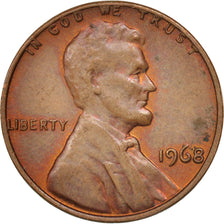 Coin, United States, Lincoln Cent, Cent, 1968, U.S. Mint, Philadelphia