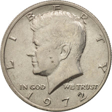 Coin, United States, Kennedy Half Dollar, Half Dollar, 1972, U.S. Mint