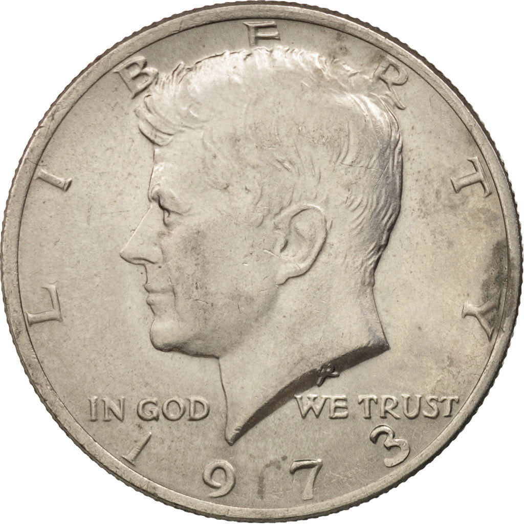 Coin, United States, Kennedy Half Dollar, Half Dollar, 1973, U.S. Mint