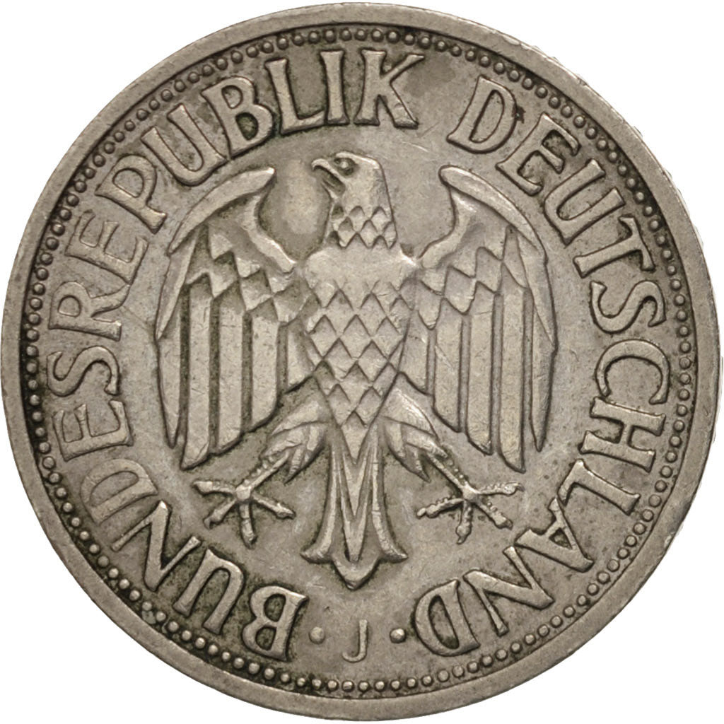 Coin, GERMANY - FEDERAL REPUBLIC, Mark, 1961, Hambourg, EF(40-45)