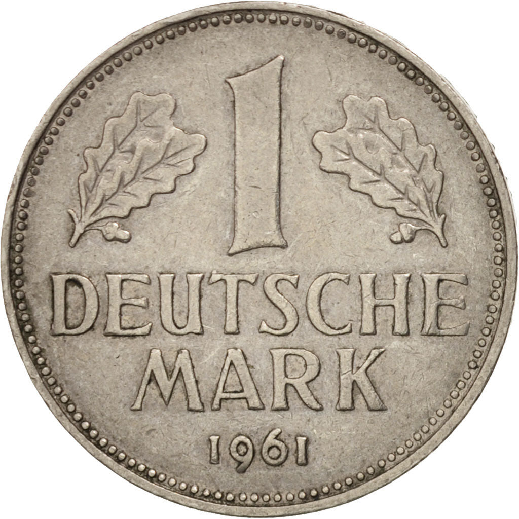 Coin, GERMANY - FEDERAL REPUBLIC, Mark, 1961, Hambourg, EF(40-45)