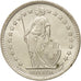Coin, Switzerland, 2 Francs, 1963, Bern, MS(63), Silver, KM:21