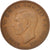 Coin, Great Britain, George VI, 1/2 Penny, 1945, VF(30-35), Bronze, KM:844