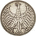 GERMANY - FEDERAL REPUBLIC, 5 Mark, 1951, Stuttgart, AU(50-53), Silver, KM:112.1