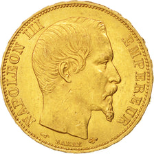 Coin, France, Napoleon III, Napoléon III, 20 Francs, 1857, Paris, AU(50-53)