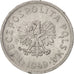 Moneta, Polska, 10 Groszy, 1949, Warsaw, AU(50-53), Aluminium, KM:42a
